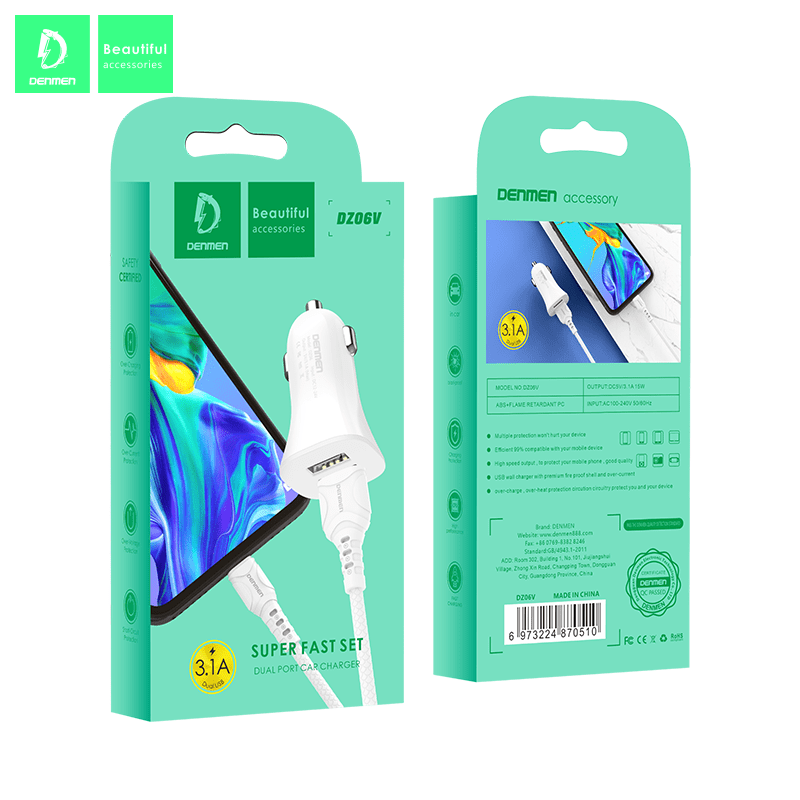 DENMEN Kit USB na Micro Dual Autopunjač