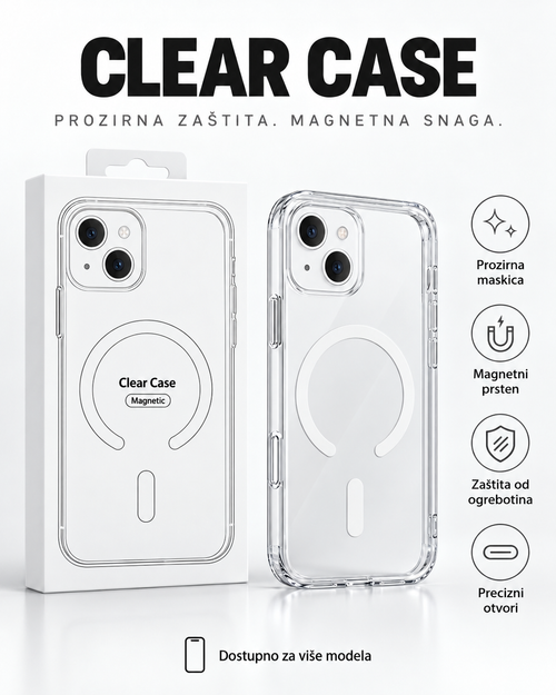 Prozirna magnetna maskica maskica za iPhone
