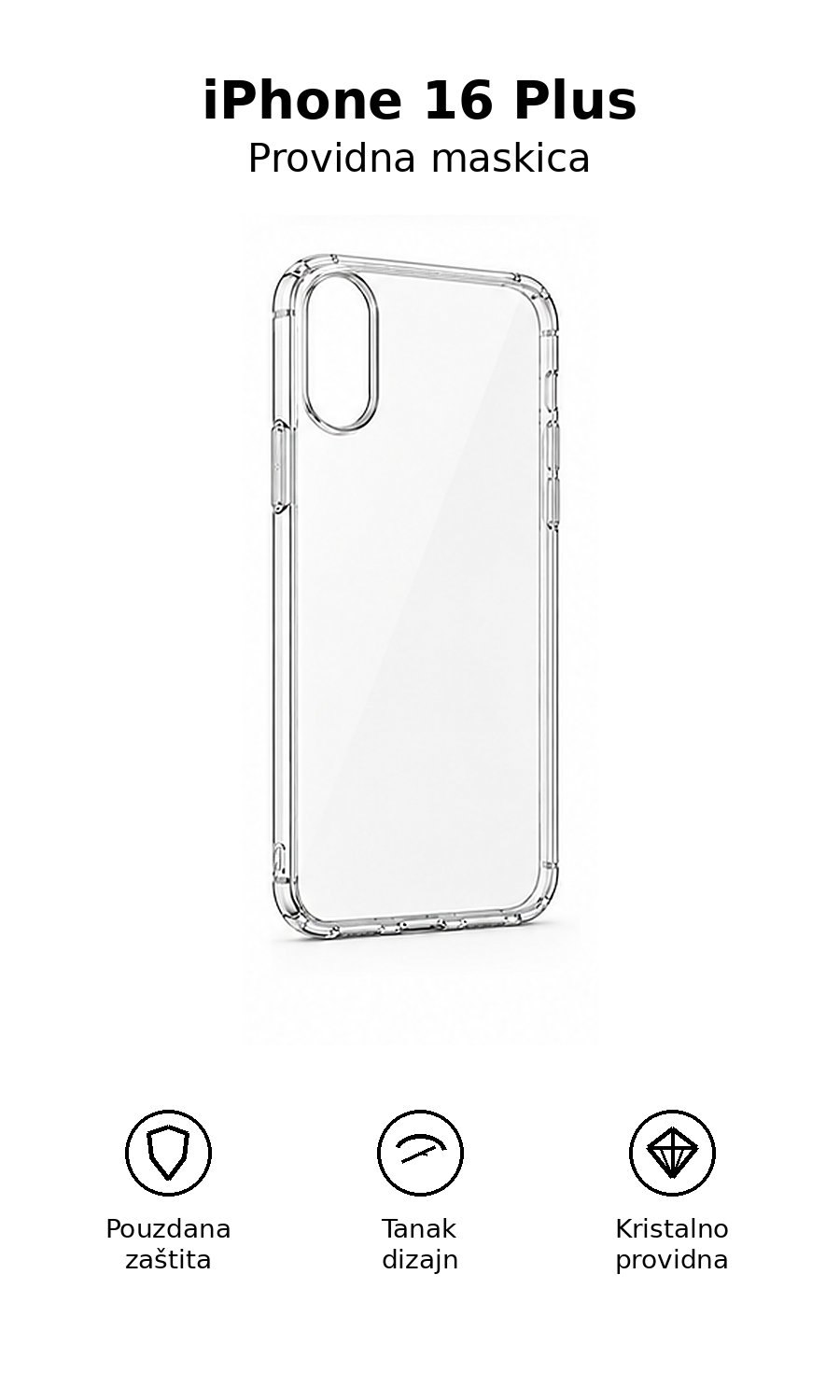 Providna maskica za iPhone 16 Plus