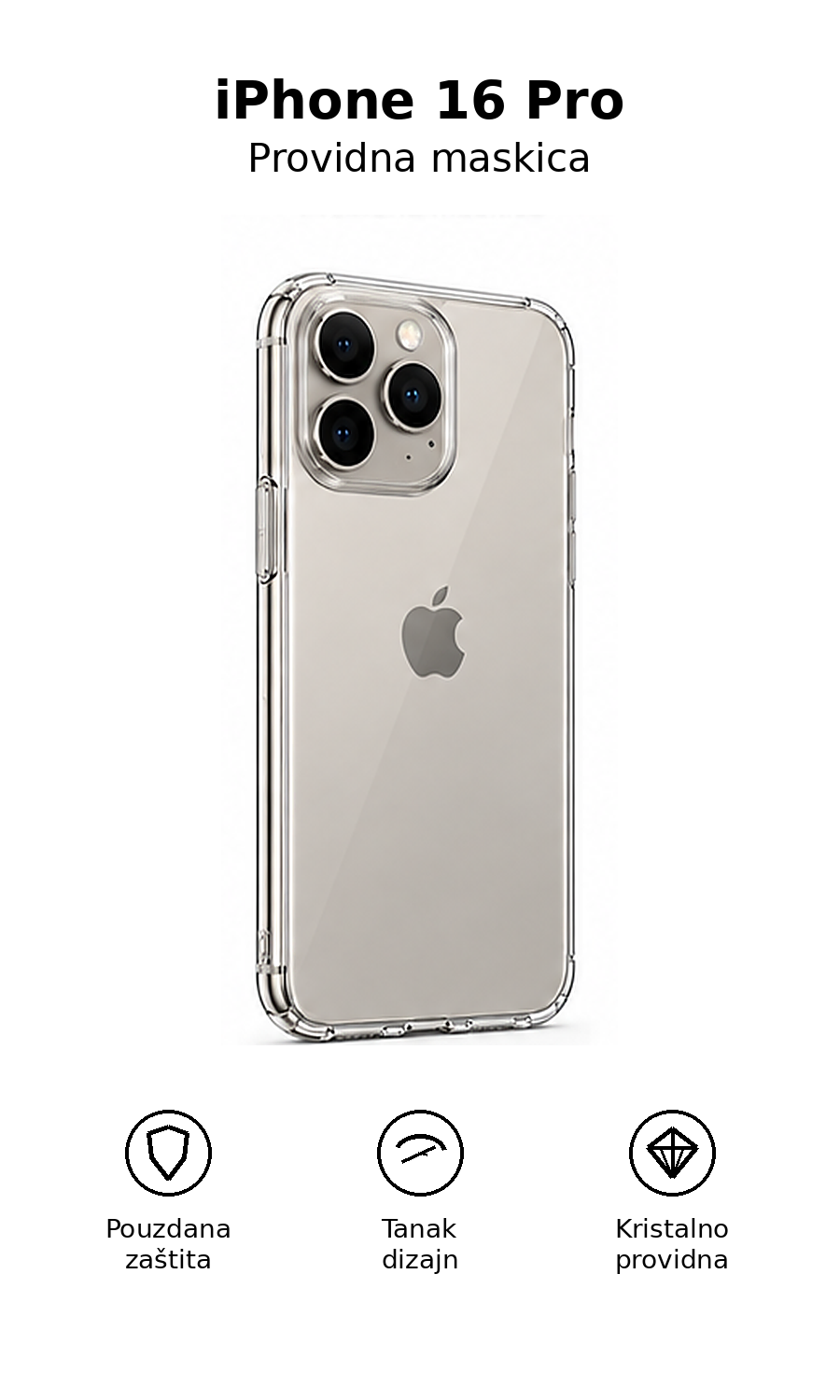 iPhone 16 Pro sa providnom maskicom