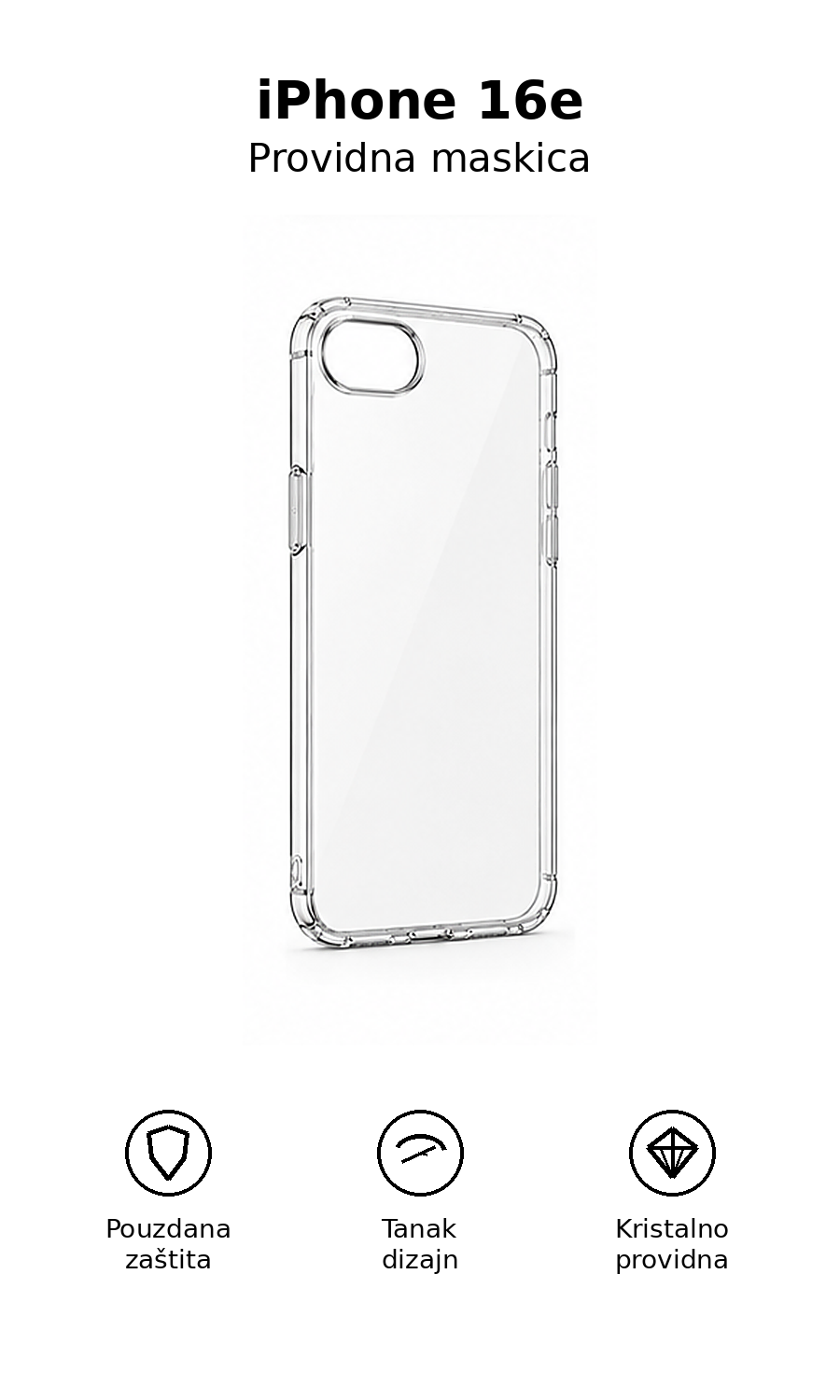 Providna maskica za iPhone 16e
