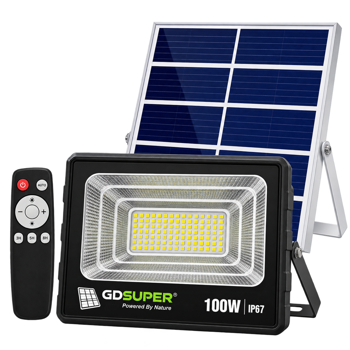 GD SUPER GD-100H solarni LED reflektor i solarni panel