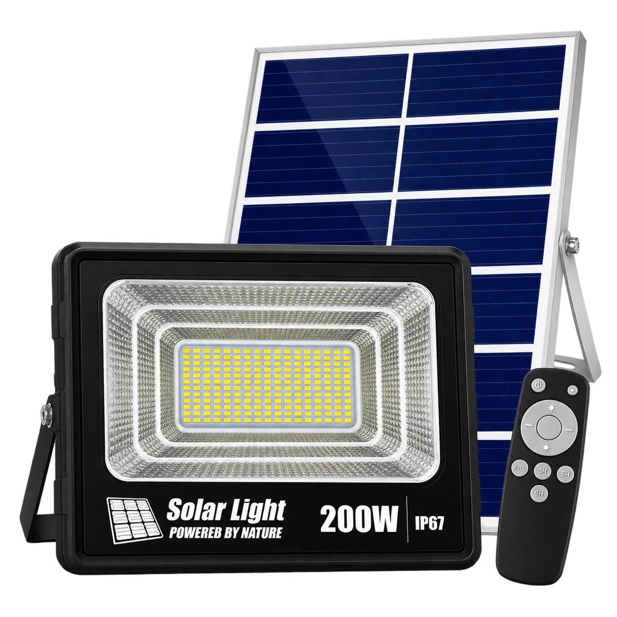 GD SUPER GD-200H solarni LED reflektor i solarni panel