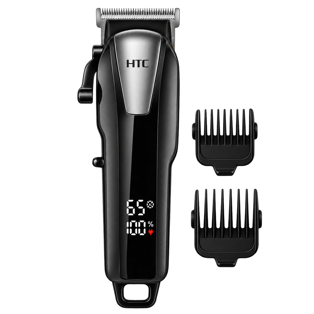 HTC AT-158 – punjiva mašinica za šišanje s nastavcima, plava – glavna fotografija s prozirnom pozadinom