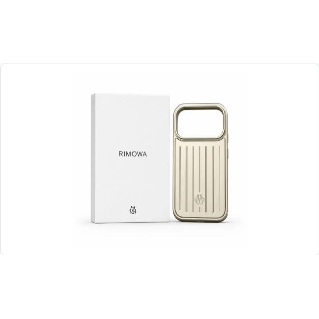 Rimowa maska iPhone 15 Pro zlatna - slika 1