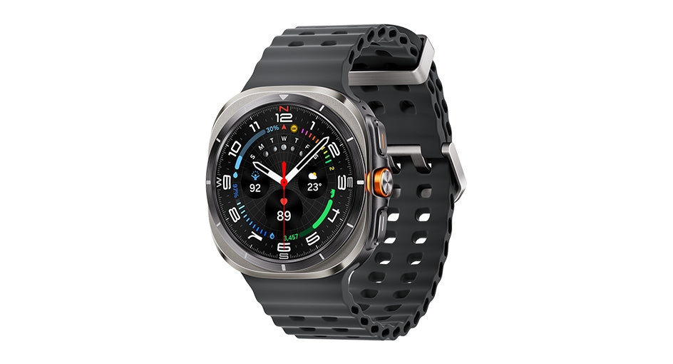 Samsung Galaxy Watch Ultra 2025 Titanium Silver s tamnosivom narukvicom
