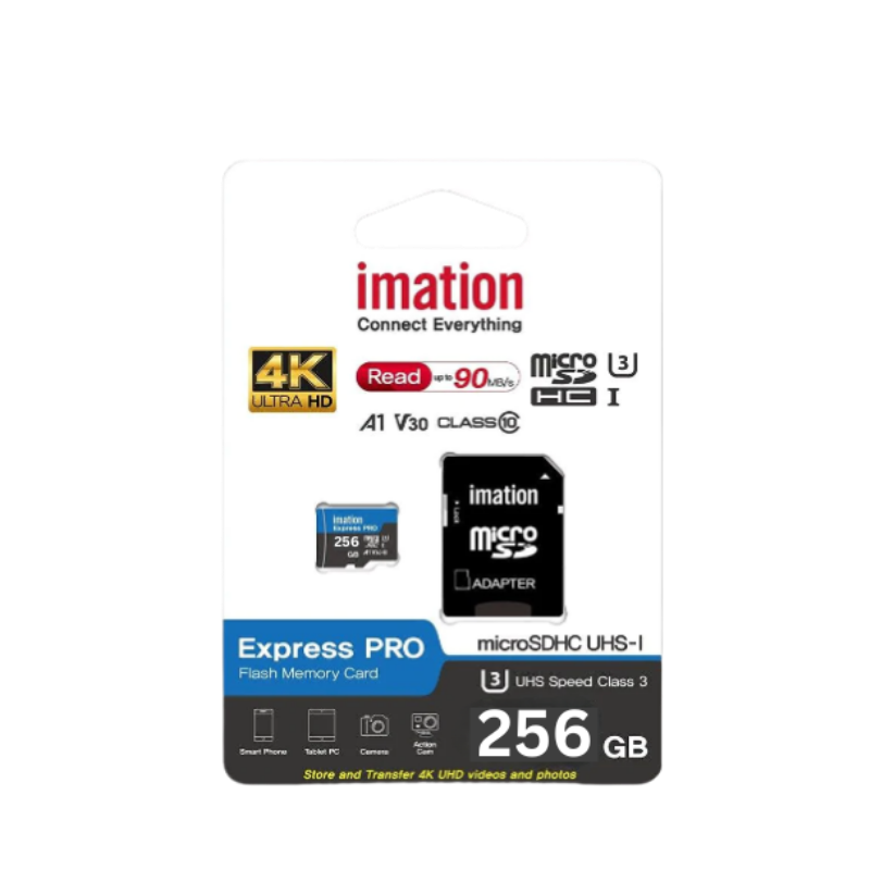 IMATION microSD kartica 256GB UHS-I U3 V30 4K + adapter