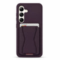 Card Holder maskica za Samsung Galaxy S24 - Ljubičasta