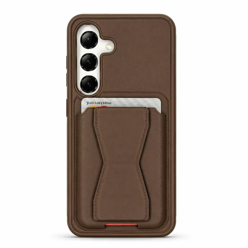 Card Holder maskica za Samsung Galaxy S24 - Smeđa
