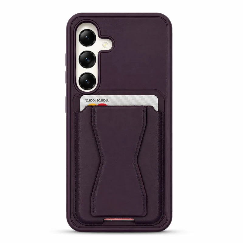 Card Holder maskica za Samsung Galaxy S23 Ultra - Ljubičasta