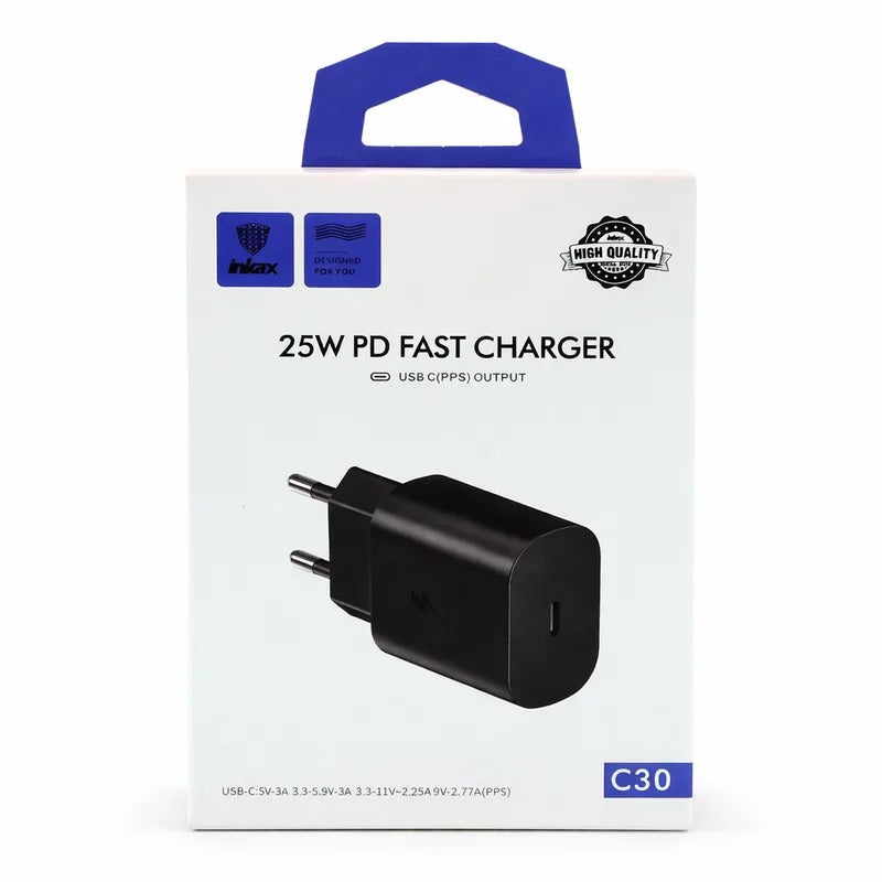Inkax C30 kućni punjač 25W USB-C PD (adapter)