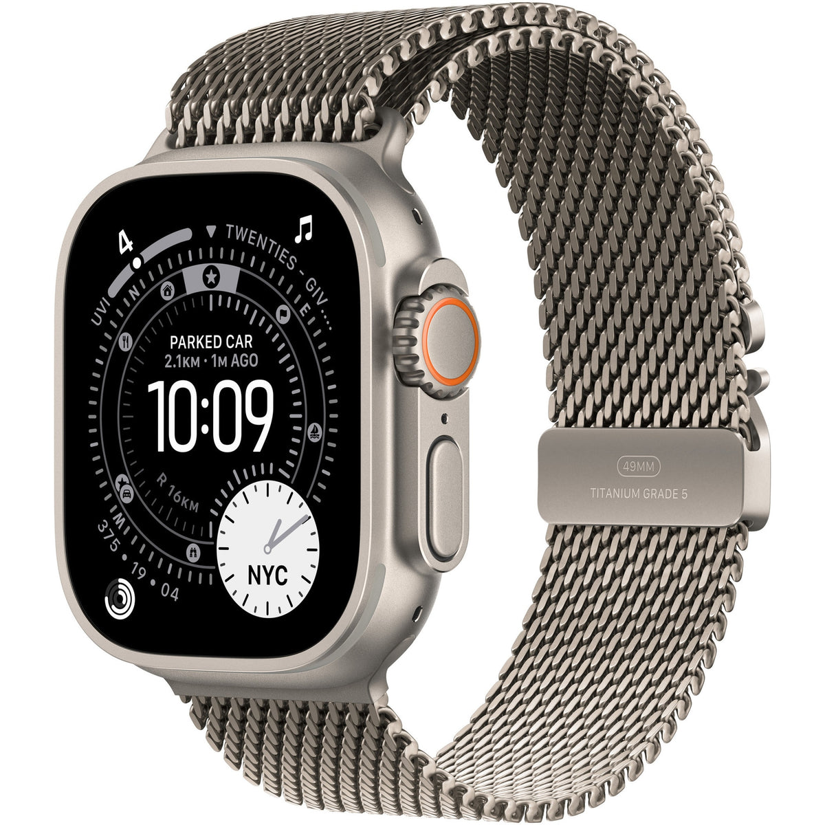 Apple Watch Ultra 3 GPS + Cellular 49mm – Natural Titanium, Milanese Loop M (EU)
