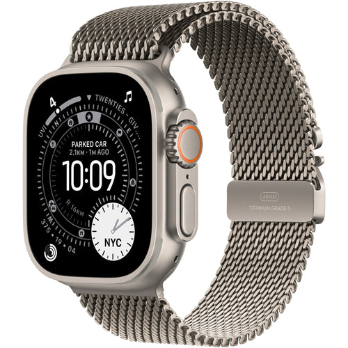Apple Watch Ultra 3 GPS + Cellular 49mm – Natural Titanium, Milanese Loop M (EU)